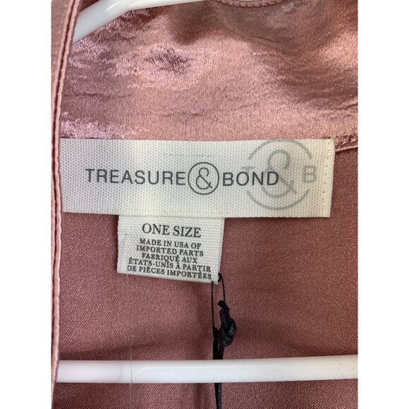 Treasure & Bond Satin Duster OS Kimono Jacket Robe Swim Cover NWT Slits 6899 - Picture 5 of 11